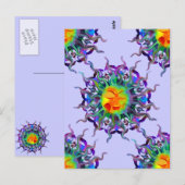 Chakra Sun Light Briefkaart (Voorkant / Achterkant)