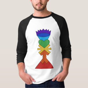 Chakra Tower Raglan T-shirt