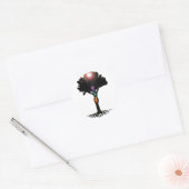 Chakra Tree Ronde Sticker (Envelop)