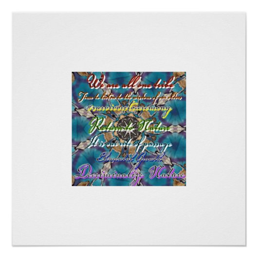 Chakra Tribe 1 Root Bovenkant Perfect Poster (Voorkant)