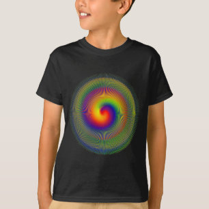 chakra Warp fractal vert apperal T-shirt