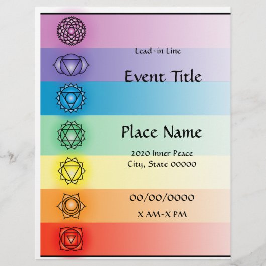 Chakras 8.5 x 11 Event Flyer 2 (Voorkant)