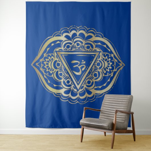 Chakras Ajna - Tapestry Wandkleed (In situ)