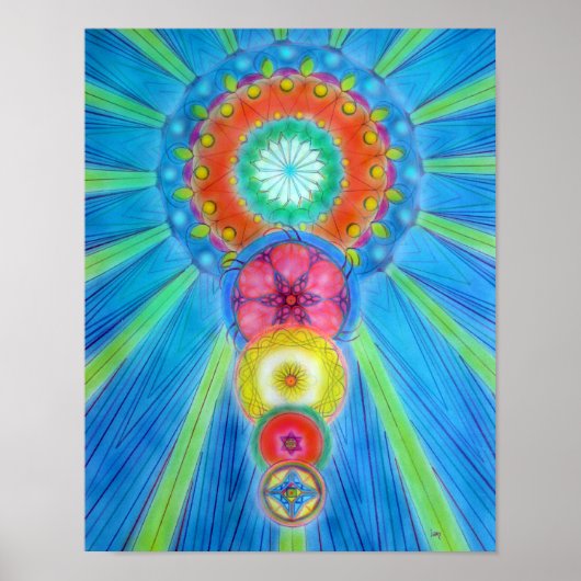 Chakras Ascending Poster (Voorkant)