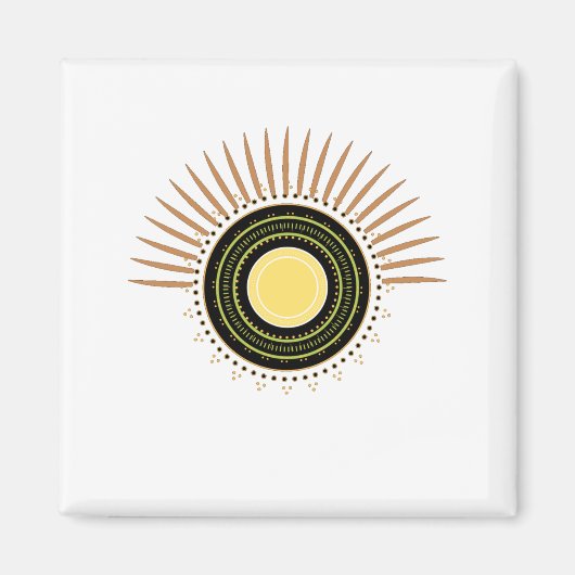 Chakras Circle Focus Concentratie Meditation Magneet (Voorkant)