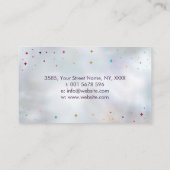 Chakras Crystals Cluster op de moeder van parels Visitekaartje (Achterkant)