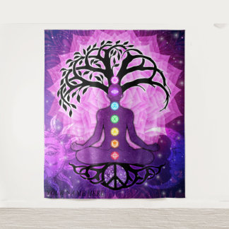 Chakras de 7 centra van de essentie van de Kracht Wandkleed