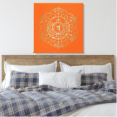 Chakras Svadhistana - Gewatteerd Canvas Afdruk (Insitu (Slaapkamer))