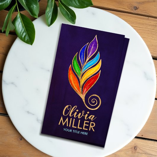 Chakras Tree Branch bloeit Visitekaartje