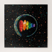 Chakras Zen Stones and Enso cirkels Legpuzzel (Horizontaal)