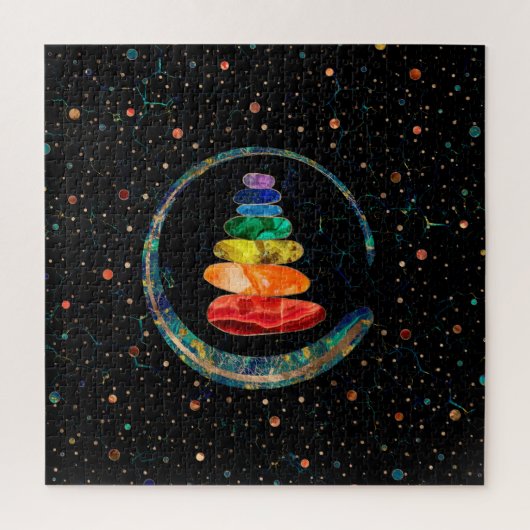 Chakras Zen Stones and Enso cirkels Legpuzzel (Verticaal)