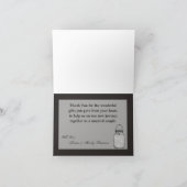 Chal d'éclairage de chaîne Mason Jar Carte de reme (Intérieur)