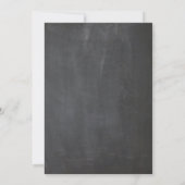 Chalboard de la carte d'invitation pour la douche (Dos)
