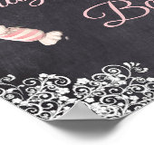 Chalboard Look Mariage Barre de Bonbons Poster (Coin)