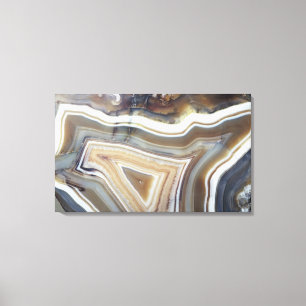 Chalcedony, een variëteit van het Kwartz, bekend Canvas Afdruk