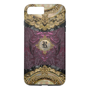 Chalchadoriz Elegance Girly Monogram Plus iPhone 8 Plus / 7 Plus Hoesje