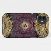 Chalchadoriz elegante monogram Case-Mate iPhone case (Achterkant (horizontaal))