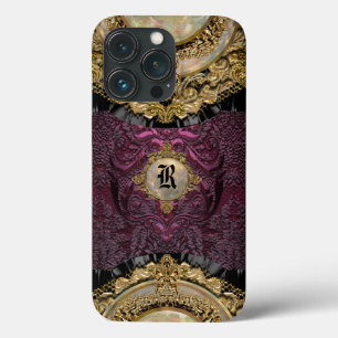 Chalchadoriz Elegantie Girly Monogram iPhone 13 Pro Hoesje