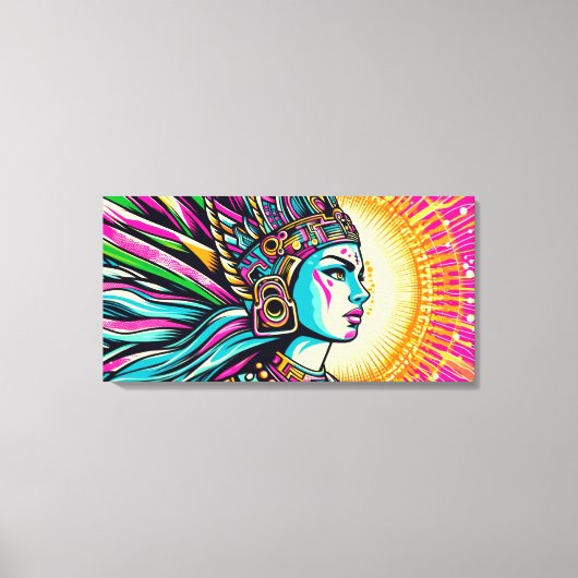 Chalchiuhtlicue 2 canvas afdruk (Voorkant)