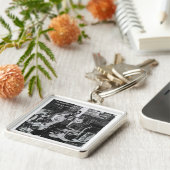 Chales Goodyear Zaaien en Oogsten Wijsheid Citaat Sleutelhanger (Zijkant)