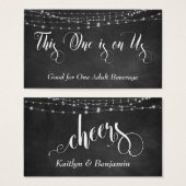 Chalet & Chaînes lumineuses blanches, Billets de b (Devant & derrière)