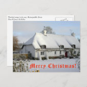 Chalet de chaume dans la neige Carte postale de No (Devant / Derrière)