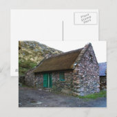 Chalet en pierre de chaume, Kerry, Irlande Cartes  (Devant / Derrière)