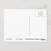 Chalet en pierre de chaume, Kerry, Irlande Cartes  (Dos)