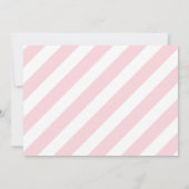 Chalet floral| Invitation au baptême des filles (Dos)