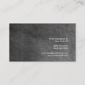 Chalet gris tendance Carte de visite attrayant (Dos)