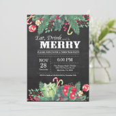 Chalet Invitation Fête de Noël (Debout devant)