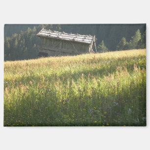 Chalet parmi les prairies alpines - aimant photogr
