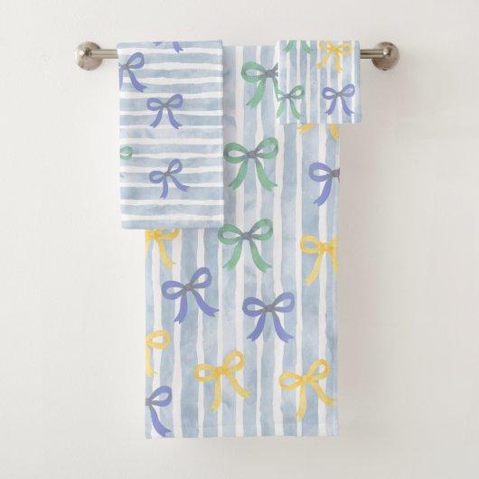 Chalet Pastel Blue Bows et Rubans Cottage (En situation)