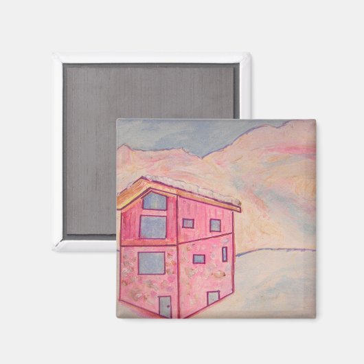 Chalet Snow Magneet (Voorkant / Achterkant)