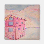 Chalet Snow Magneet (Voorkant)