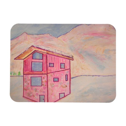 Chalet Snow Magneet (Horizontaal)