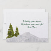 Chalet Suisse vintage - Carte Noël/Vacances (Dos)