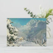 Chalet Suisse vintage - Carte Noël/Vacances (Debout devant)