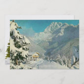 Chalet Suisse vintage - Carte Noël/Vacances (Devant / Derrière)