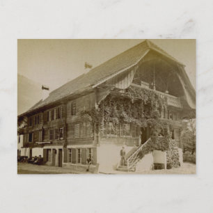  Chalet van Zwitserland te Interlaken, 1890 Briefkaart