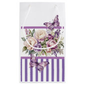 Chalet violet Floral Petit sac cadeau (Dos)
