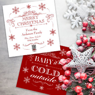 Chalet Winter Holiday Party of Après-ski Cocktails Feestdagenkaart