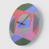 Chaleur à chaque heure Horloge ronde moderne (Angle)