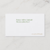 Chaleur du carte de visite du soleil (Dos)