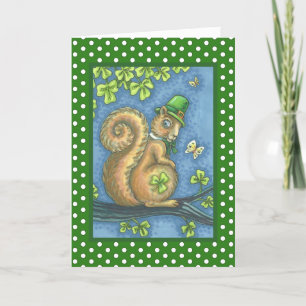 CHALEUREUSE LEPRECHAUN IRLANDE CARTE DE REMERCIEME