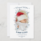 Chaleureux Bébé Baisers Vacances Chic Faire-part (Devant)