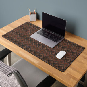 Chaleureux Bois Brown Chevron Motif rayé élégant