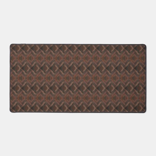 Chaleureux Bois Brown Chevron Motif rayé élégant (Recto)