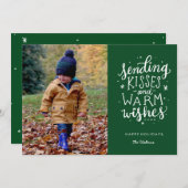 Chaleureux Carte photo de vacances (Devant / Derrière)