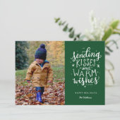 Chaleureux Carte photo de vacances (Debout devant)